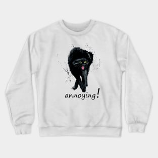 angry cat Crewneck Sweatshirt